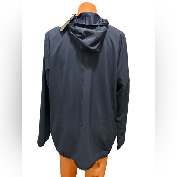 Reebok Men's Training Essentials Jacket Lightweight Full Zip Hooded Navy 2XL NWT - Picture 5 of 13